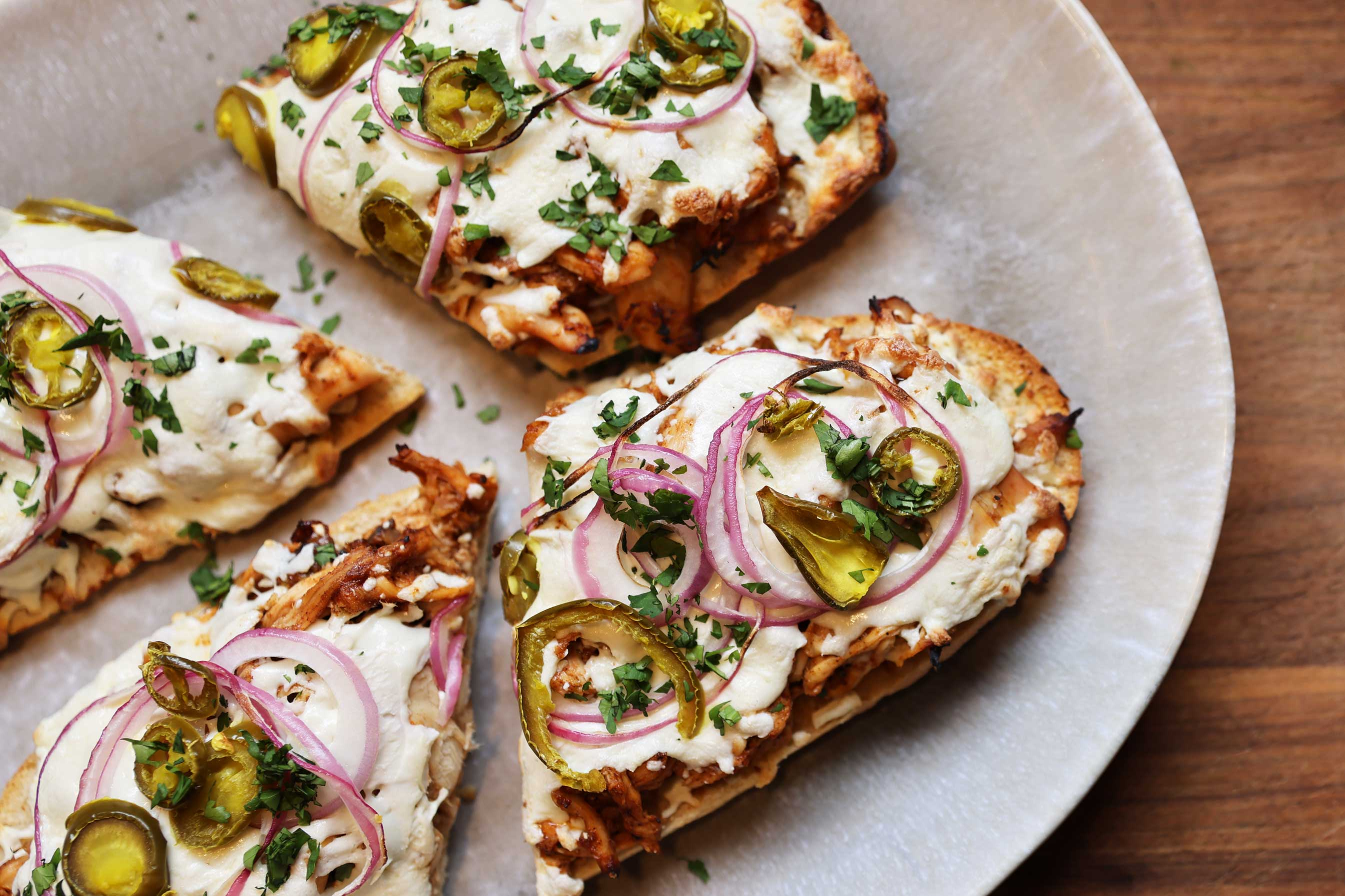Shifty BBQ Chicken Flatbreads